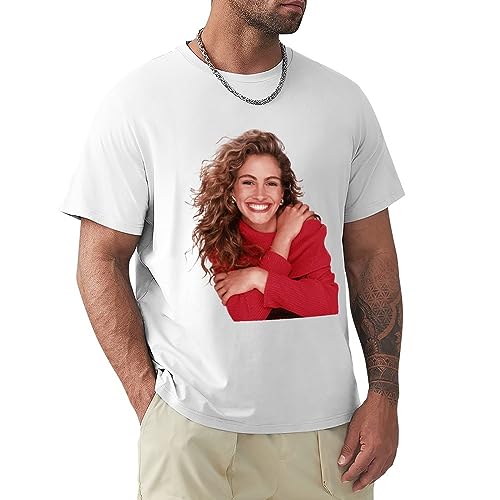 Photo de Julia Roberts T Shirt Celebrity Pretty Great Gift Present T-Shirt Tees Men White XXL