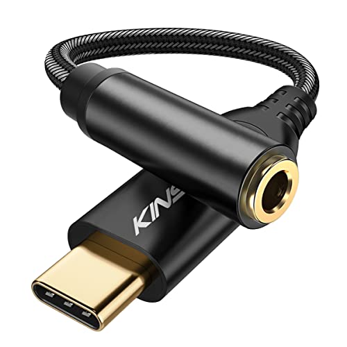 Image of Kinsound USB C to 3.5 mm Jack Audio Connector (Black)