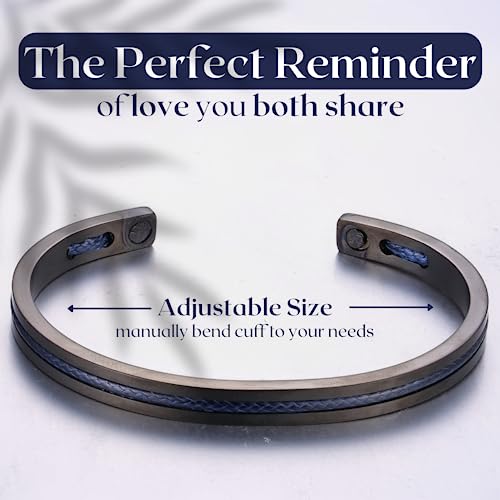 Love You This Much Meaningful Son Wedding Nautical Rope Cuff Bracelet | Gift for Groom from Mom | Mother to Son Wedding Gift | Groom Gift from Mother | Son Getting Married 5