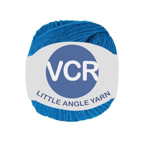 Image of VCR 4 Ply Royal Blue Little Angle Yarn, 25 Grams, 92 Meters Length, 100% Acrylic Soft Baby Knitting Yarn for Crochet, Newborn Sweaters, Soft Baby Socks, Mittens and Leggings, Pack of 1