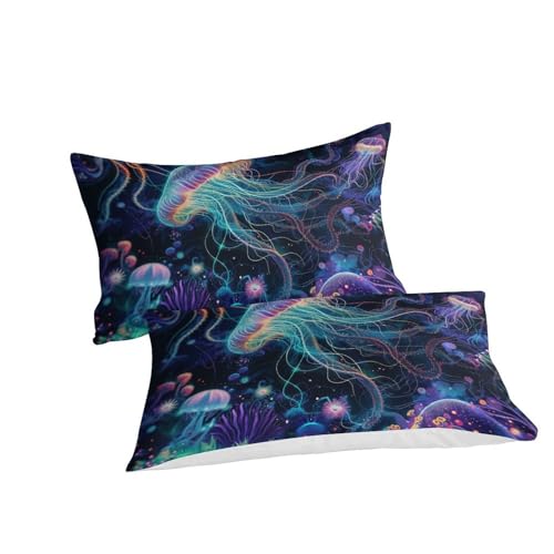 Parure de lit méduse 3D en microfibre respirante de taille super king