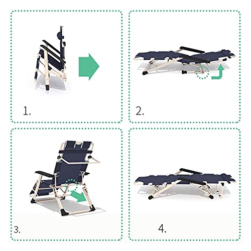 Transat pliable super robuste et fauteuil inclinable multiposition de jardin