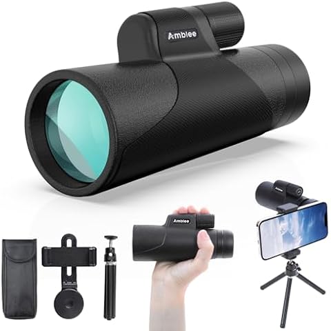 Amblee 12x50 Monocular with Tripod Cover