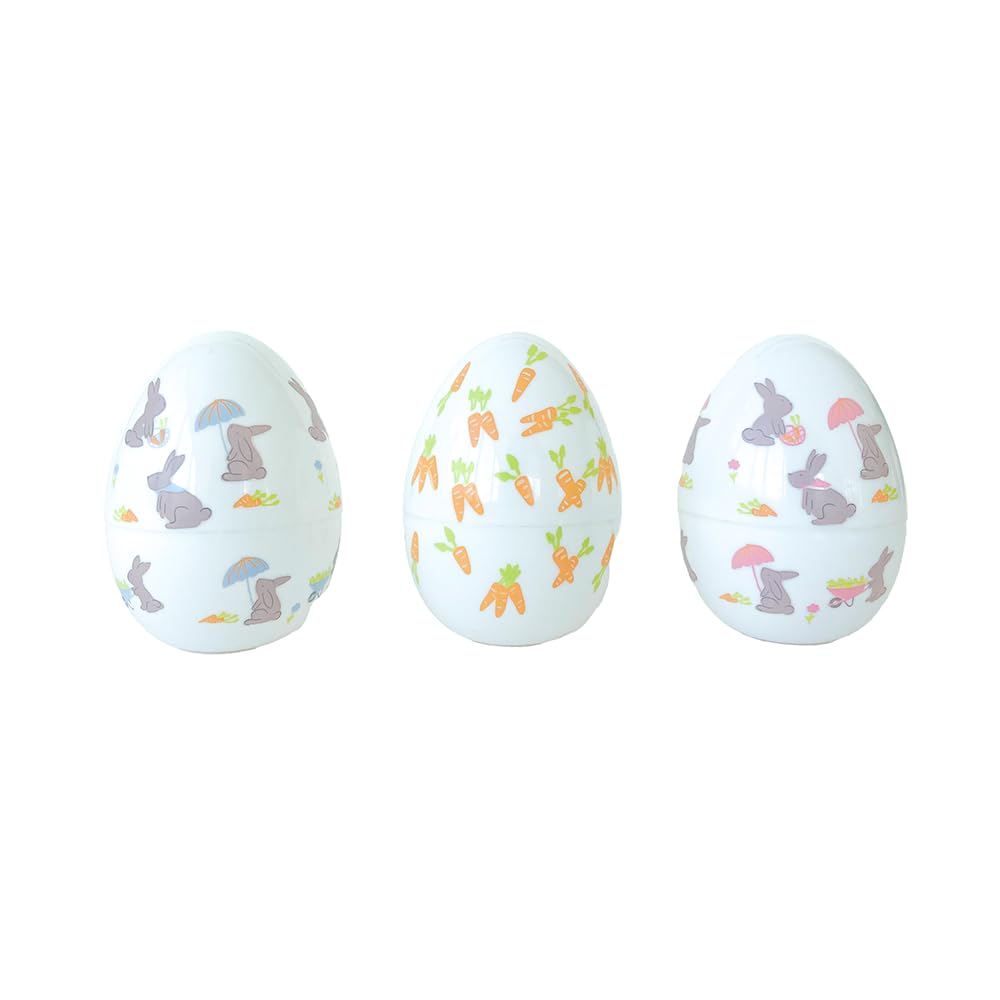 Daydream Society Bunnies in the Garden - Fillable Easter Eggs - Set of 24 Plastic Easter Eggs - Perfect for Easter Egg Hunts, Parties and more