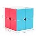 D-FantiX QY Toys Qidi S2 2x2 Speed Cube Stickerless Puzzle Cube for Kids