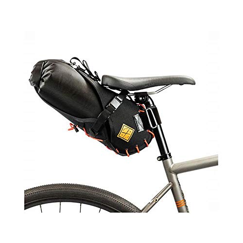 RESTRAP(レストラップ) サドルバッグ 8L(SADDLE BAG) ブラック×オレンジ 大容量 英国製ハンドメイド 490g 【日本正規品】