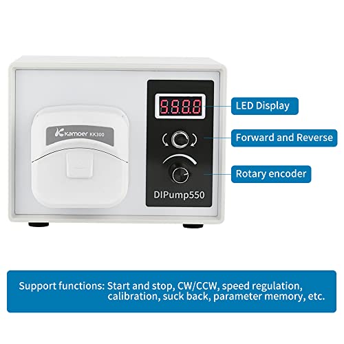 K Kamoer DIPUMP-KK300-US Kamoer Dipump-Kk300 4 Rotors 0-300Ml/Min High Flow Peristaltic Pump 24V Stepper Motor Intelligent Variable Speed High Flow Lab Liquid Dosing Pump thumb #3