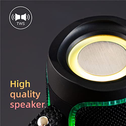 Tgucitesen Bluetooth Portable Speaker,Wireless Bluetooth Speakers V5.1Usb Card,Wireless Speakers With Bluetooth,Micro Sd Card And Fm Radio,For Outdoor,Travel,Beach,Camping,Indoor（Black） #TOP6