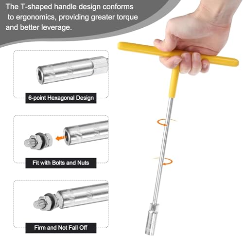 Image of mechdel 14MM T Spanner Socket| Spanner Set | Socket Set | Wrench Set | Hand Tools | Bike Tool Kit Set | Goti Pana Box End Set | Socket Wrench Kit | (T Spanner Socket)