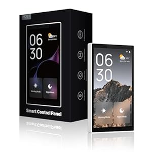 MOES Smart Home Touchscreen Control(1-Switch Panel), In-wall Smart Panel with Alexa Built-in, Compatible with Smart Life devices, Manage and Control Home Devices and Scenes with Touch and Voice