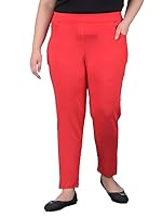 Comfort Lady Women Plus Size Straight Fit Tummy Tucker High Waist Stretchable Ankle Length Fashion Jegging Jeans Red