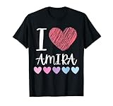 Photo Gallery i love amira - festa di compleanno con nome personalizzato maglietta Photo Gallery i love amira - festa di compleanno con nome personalizzato maglietta