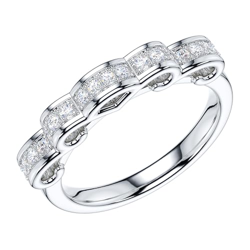 THELANDA 1CT Genuine Moissanite or Simulated Diamond Sterling Silver Elegant Ribbon Engagement Ring Wedding Ring Bridal Set For Women2