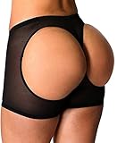 FUT Women's Body Shaper Butt Lifter Tummy Control Seamless Panty Shapewear Black