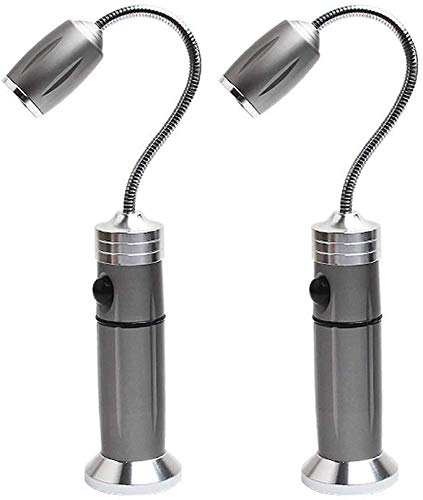 Ktzhk 2 Pack Ultra-Bright Barbecue Grill Light 360 Degree Adjustable Goose-neck LED BBQ Lamp with Magnetic Base Resistant for Any Gas Charcoal Electric Grill