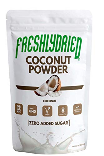 FreshlyDried Pure Coconut Powder, 6 Ounces - Best Superfruit to Add Healthy Fats to your Diets - Rich in Vitamins, Minerals & Protein - Non-Irradiated, Non-Contaminated, Non-GMO and Vegan