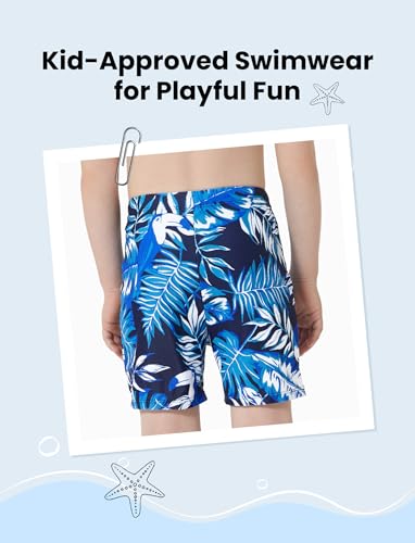 Image of PATPAT Mommy and Me Matching Swimsuit：One Piece V Neck Bathing Suits Leaves Printed Family Swimwear Matching Set