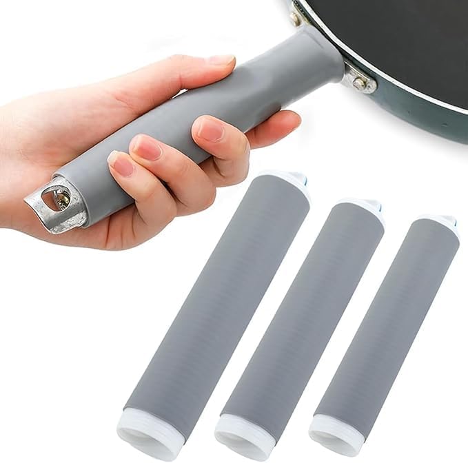 Home Silicone Handle Grip Silicone Pan Handle Sleeve Pot Handle Heat Insulation Silicone Handle Cover Heat-Resistant Silicone Pan Handle Sleeve Self-Shrink Sleeve Any Handle & Grip (Pack-1)-picture-26