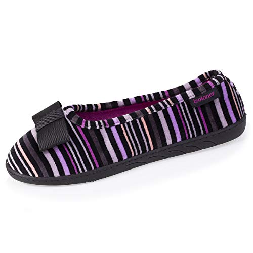 Isotoner - Zapatillas de bailarinas para mujer, Multicolor (multicolor), 37 EU