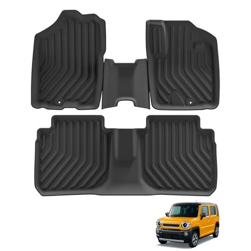 ZUNDUO フロアマット スズキ 新型 ハスラー MR52S/MR92S型 に適用 3Dフロアマット 立体構造 防水 2020年1月〜〜現行 Hustler MR52S MR92型 立体カーマット 車種専用設計 TPE素材 耐汚れ 滑り止め 耐摩擦 取付