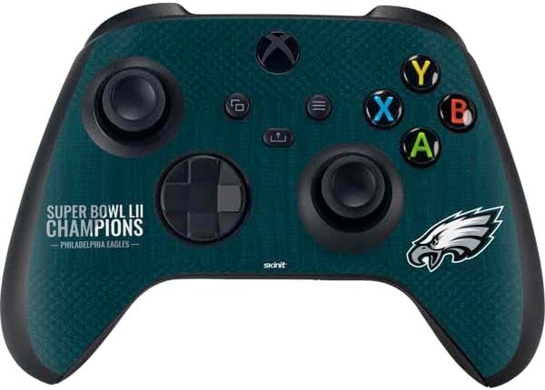 Skinit Decal Gaming Skin Compatible with Xbox Series X Controller - Officially Licensed NFL Philadelphia Eagles Super Bowl LII Champions Design