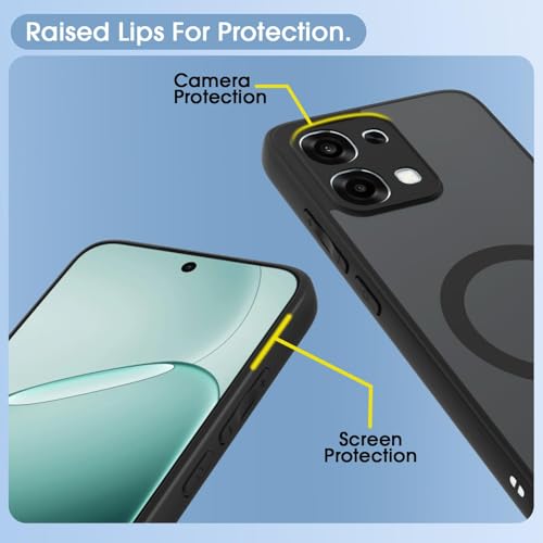 Image of Matte Smoke Frosted Translucent Back Cover for Oppo F31 5G / Oppo F33 5G Camera Protection | 360 Protective Bumper Case (Oppo F31)
