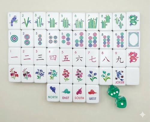 Azure Blossom Mahjong Tile Set miniatura 4