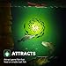 SF LED Underwater Fishing Light 70W Fish Attracting Light 9000lm Green Fishing Light Submersible for Dock and Boats IP68 Waterproof 18ft with only Battery Clips to Provide Power