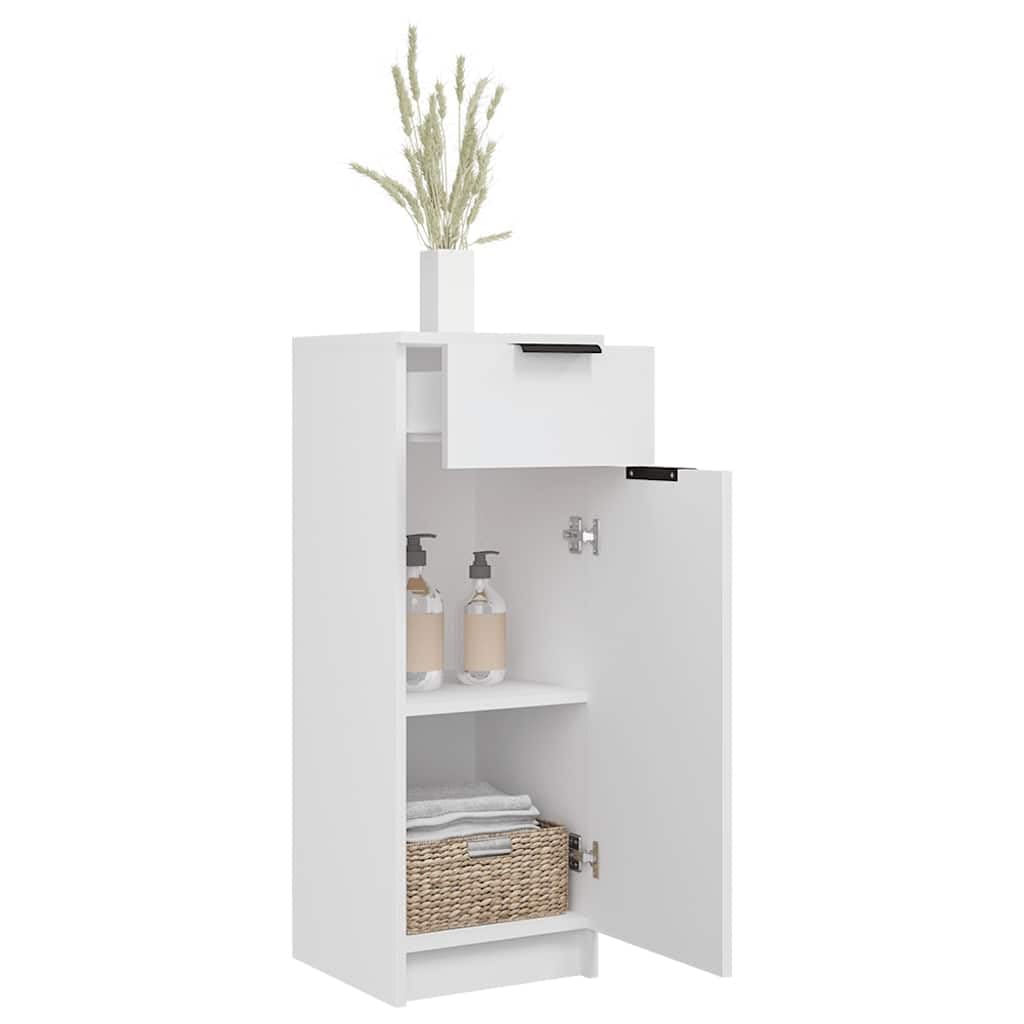 Générique Armoire de Salle de Bain Blanc 32x33,5x90 cm Bois d'ingénierie,Meubles,Armoires & Meubles de Rangement,811286