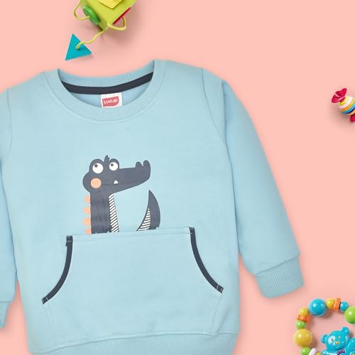Image of LuvLap Baby Boys Full Sleeve Sweatshirt & Pyjama Sets, Pack of 2
