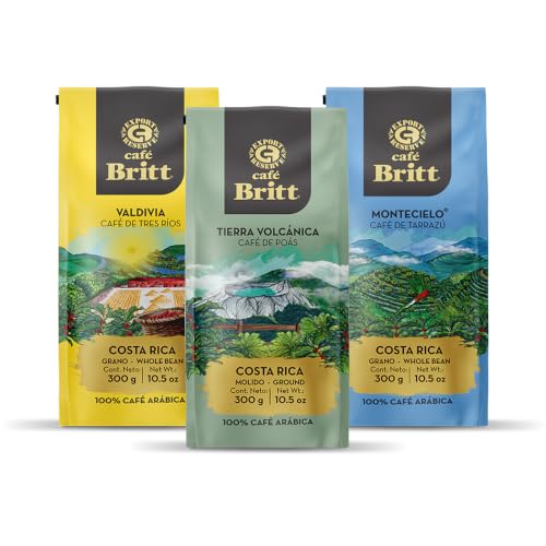 Café Britt® Origins Costa Rican Coffee Bundle, Ground, 10.5 oz, 3-Pack