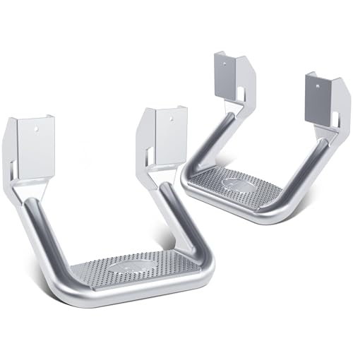 Marchepieds latéraux universels pour Ford Jeep Toyota 1967-2020 en aluminium argenté
