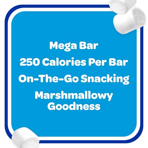 Image of Rice Krispies Treats Mega Bars Large Marshmallow Snack Bars, Kids Snacks, Rainbow, 25.3oz Box (Bars), 12 Count (Pack of 6)