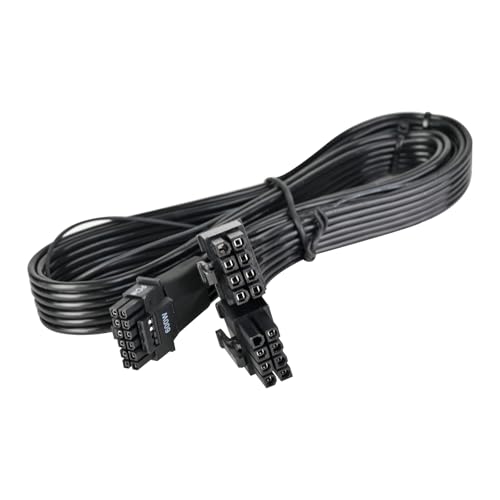 Image of Silverstone Technology PP15-EPS Dual EPS 8 pin (PSU) to 12+4 pin (GPU) 12V-2x6 PCIe Gen5 Cable for Silverstone 3rd Gen PSUs, SST-PP15-EPS