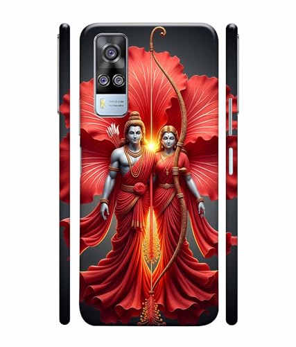 Image of Lord Ram with Sita MATA Printed Hard Back Case Cover & Compatible for Vivo Y51 / Vivo Y31 / Vivo Y51A (Multicolor) - D1806
