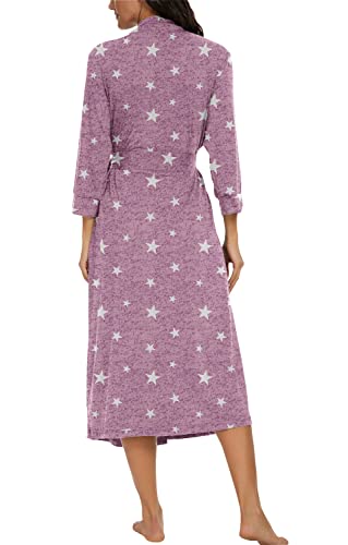 Image of VINTATRE Robes for Women Long Knit Bathrobe XS-4XL