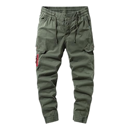 Amazon.com: PETCDIM Slim Fit Cotton Cuff Cargo Pants for Men