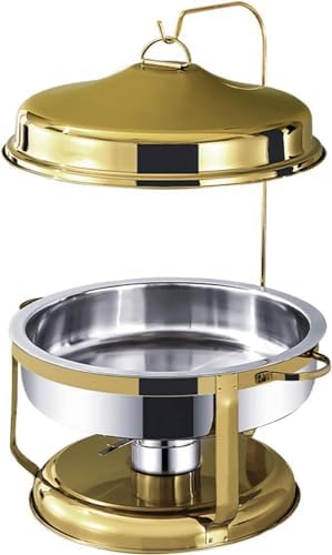 Stainless Steel Buffet Chafing Dish Set - 9L Food Warmer with Water Tray, Pans & Hanger - Perfect for Parties, Catering, and Events - Elegant Silver Serving Solution