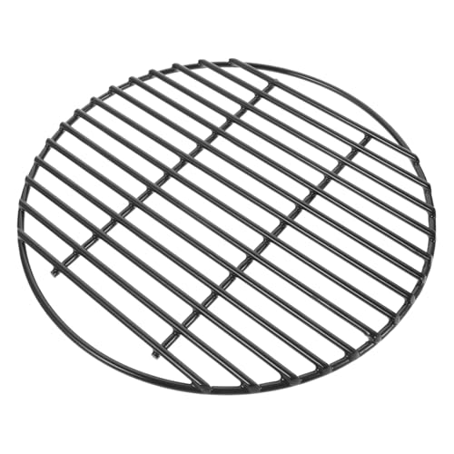 Mikikit Rejilla De Malla Para Barbacoa Accesorios Para Asar Alfombrilla Para Barbacoa Pequeña Versátil Redonda Para Exteriores Grande Esmaltada Color Negro