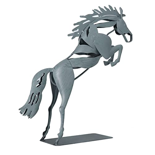Sculpture de cheval en fer fabriquée à la main Pilipane pour salon chic - 8