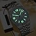 BESTKANG Men's Watch Quartz Luminous Date Fashion Waterproof Watch Classic Dress Stainless Steel Watches for Men (Two Tone White)