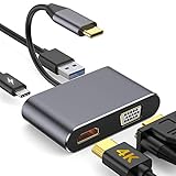 usb vga adapter driver linux ► 【Keine Treiber, einfach zu bedienen】 Plug-and-Play. Der USB-C-auf-HDMI-VGA-Konverter ist unnötig um den Treiber zu installieren, er kann einfach durch Einstecken des Kabels verwendet werden. Auch externe Stromversorgung ist unnötig und mehrere Schutzvorrichtungen für Überspannung, Überladung, Überhitzung. Aluminiumplatte für starke antioxidative Kapazität. So können Sie es sicher und einfach an Ihrem Lieblingsplatz verwenden.