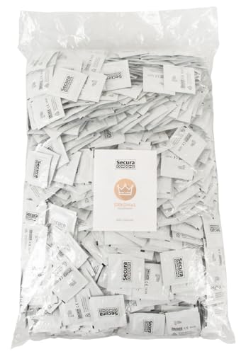 Préservatifs originaux Secura lot de 1000 avec réservoir transparents et extra humides