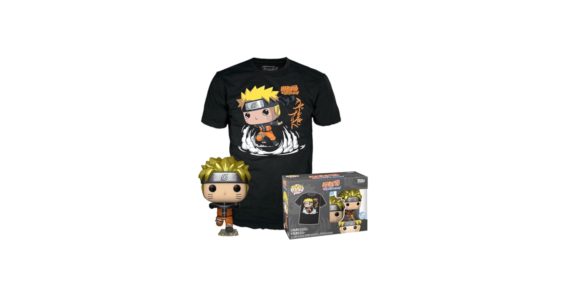 Amazon.com: Funko Pop! & Tee: Naruto Run - Naruto Run Run