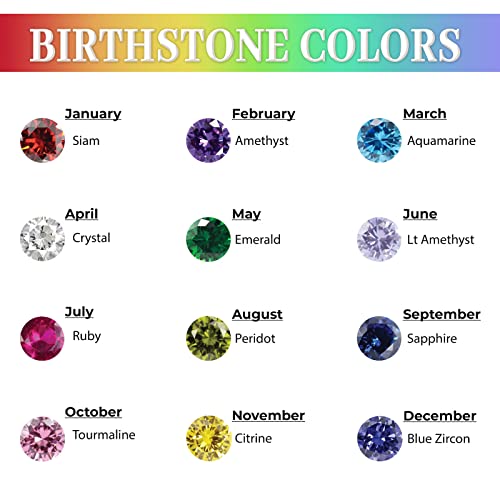 Personalized Baby Birthstone Bracelets for Infant Girls, Custom 18K Gold Plated Name ID Bracelets for Kids, 1st Birthday Girl, Customized Gifts for Newborn Birthday Baptism, Baby Shower4