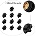 10pcs Star Knob Nuts Compatible with Lathe Machinery Industrial Equipment and Instrumentation Plastic Brass Thumb Clamping Type (6x25mm)