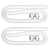 【Manguera de repuesto para piscina】 La manguera flexible para piscina es muy adecuada para conectar la bomba, el elemento de filtro o el sistema de filtro de arena, que se utiliza para tuberías y limpiar la piscina, lo que le permite disfrutar de agua limpia.