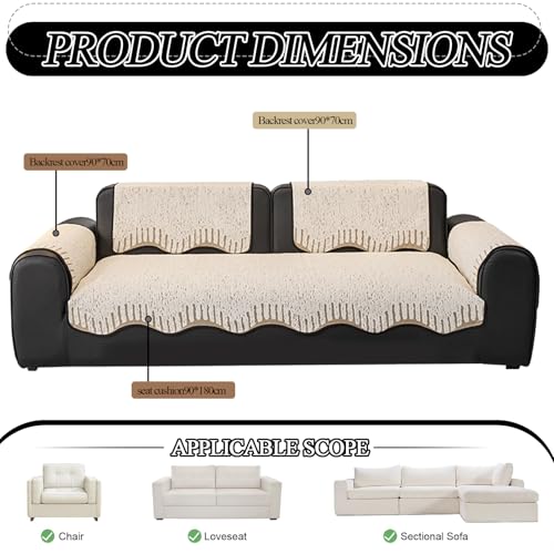 Housse de canapé velours coton peluche pour un salon cocooning - 6