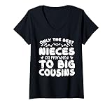 Photo Gallery donna only the best nieces get promoted to big cugins maglietta con collo a v Photo Gallery donna only the best nieces get promoted to big cugins maglietta con collo a v
