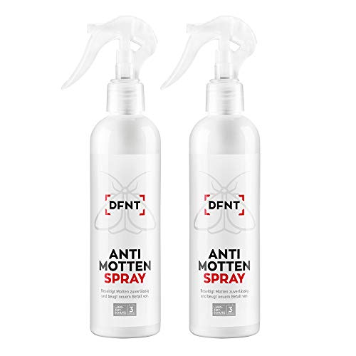 DFNT Mottenschutz für Kleiderschrank Spray | 500ml Anti Motten Spray Mottenbekämpfung | Mittel gegen Motten | Mottenfalle & Mottenpapier Alternative